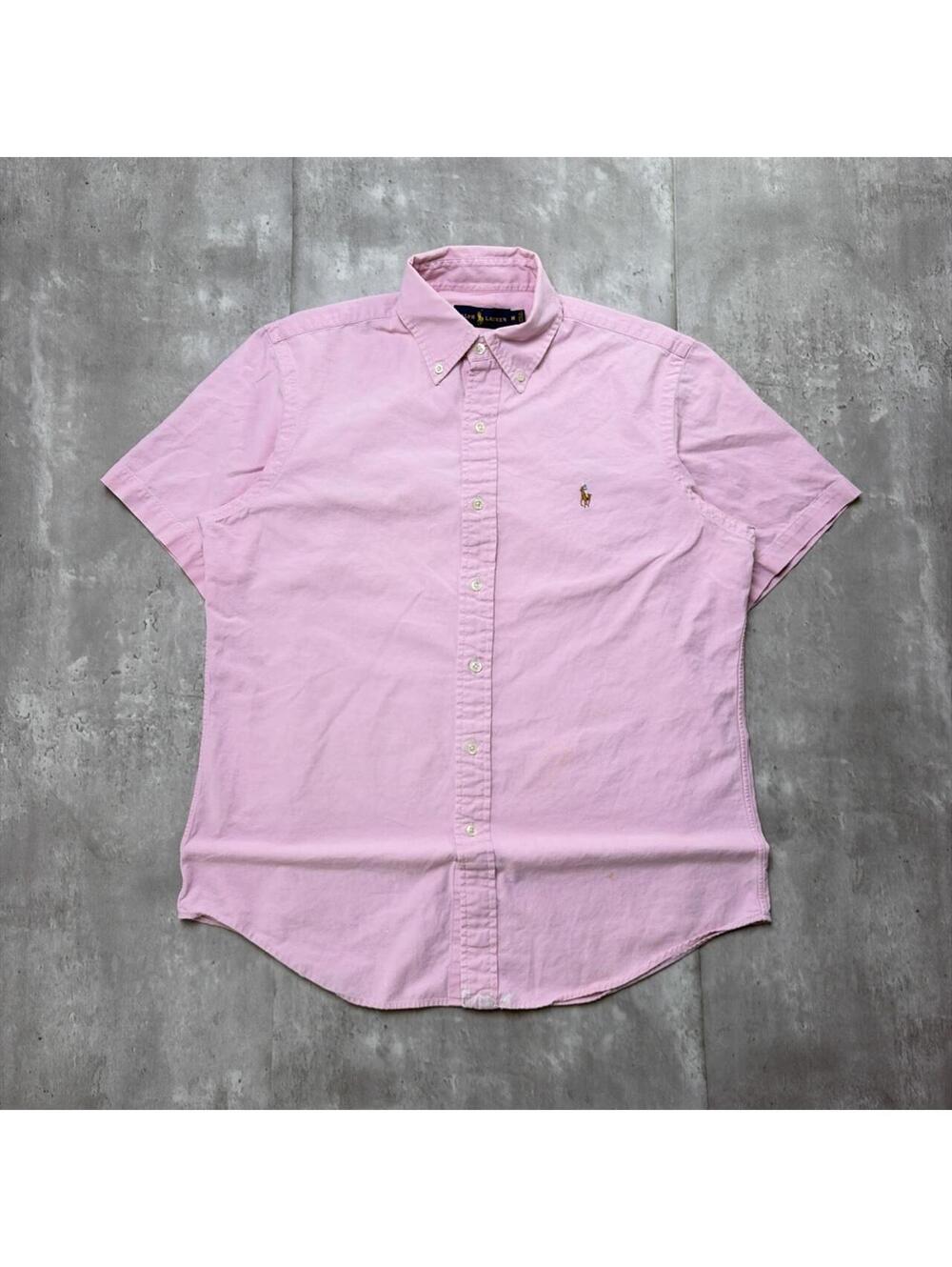 Y2K Pink Polo Ralph Lauren Logo Button Up Shirt